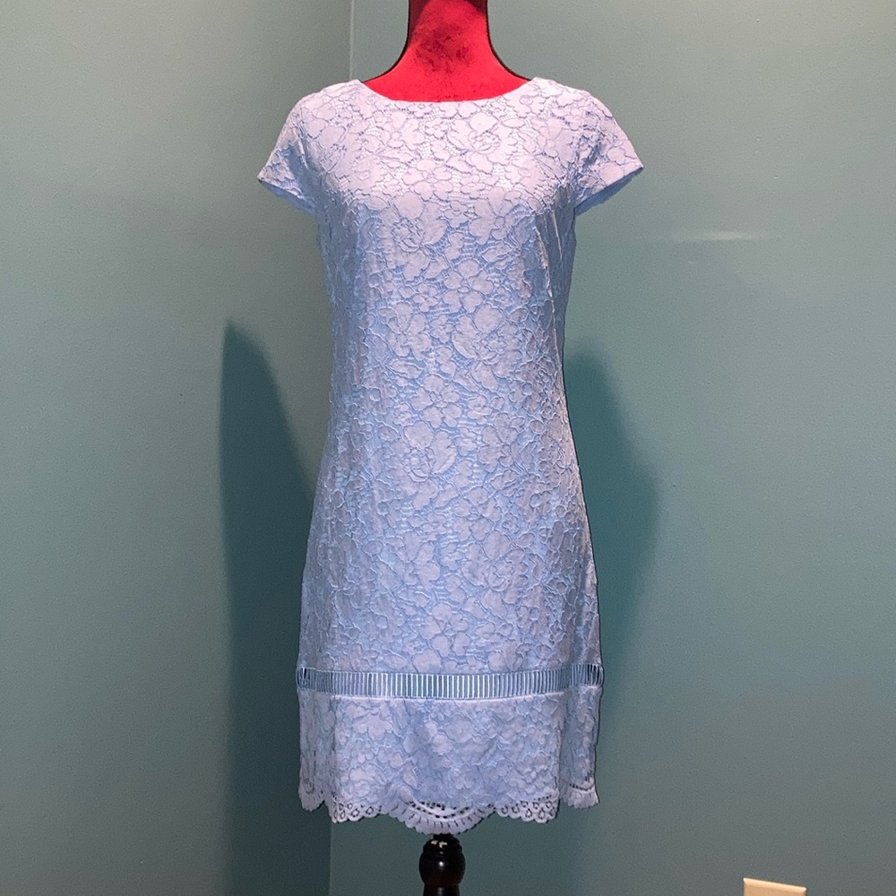 Vince Camuto Blue Lace Dress Size 6